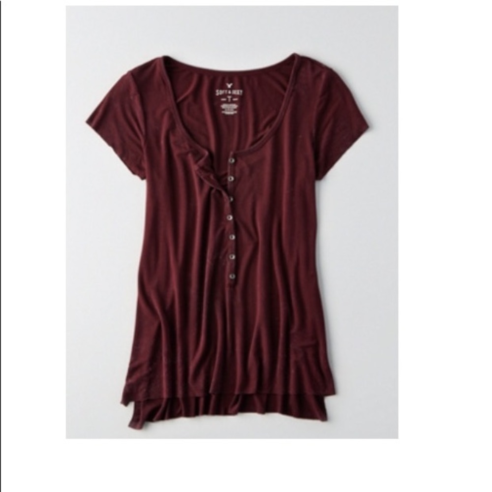 AEO SOFT & SEXY HENLEY T-SHIRT